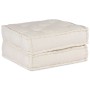 Puff modular de tela color crema 70x70x36 von , Kissen für Stühle und Sofas - Ref: Foro24-4019023, Preis: 122,34 €, Rabatt: %