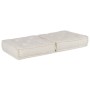 Puff modular de tela color crema 70x70x36 von , Kissen für Stühle und Sofas - Ref: Foro24-4019023, Preis: 122,34 €, Rabatt: %