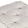 Puff modular de tela color crema 70x70x36 von , Kissen für Stühle und Sofas - Ref: Foro24-4019023, Preis: 122,34 €, Rabatt: %