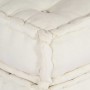 Puff modular de tela color crema 70x70x36 von , Kissen für Stühle und Sofas - Ref: Foro24-4019023, Preis: 122,34 €, Rabatt: %