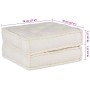 Puff modular de tela color crema 70x70x36 von , Kissen für Stühle und Sofas - Ref: Foro24-4019023, Preis: 122,34 €, Rabatt: %