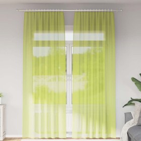 Cortinas de gasa con trabillas 2 uds. verde manzana von , Vorhänge und Gardinen - Ref: Foro24-4102255, Preis: 15,49 €, Rabatt: %
