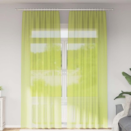 Cortinas de gasa con trabillas 2 uds. verde manzana von , Vorhänge und Gardinen - Ref: Foro24-4102255, Preis: 15,49 €, Rabatt: %