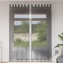 Cortinas de gasa con bolsillos para varillas 2 uds. negro von , Vorhänge und Gardinen - Ref: Foro24-4102170, Preis: 15,23 €, ...