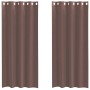 Cortinas de gasa con ojales 2 uds marrón 140x245 cm von , Vorhänge und Gardinen - Ref: Foro24-4102068, Preis: 13,53 €, Rabatt: %