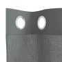 Cortinas de gasa con ojales 2 uds gris oscuro 140x140 cm von , Vorhänge und Gardinen - Ref: Foro24-4102077, Preis: 13,54 €, R...