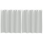Cortinas de gasa con ojales 2 uds gris claro 140x140 cm von , Vorhänge und Gardinen - Ref: Foro24-4102107, Preis: 13,67 €, Ra...