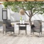 Garten-Essgruppe 3-teilig aus grauem synthetischem Rattan von vidaXL, Gartensets - Ref: Foro24-3058485, Preis: 238,65 €, Raba...
