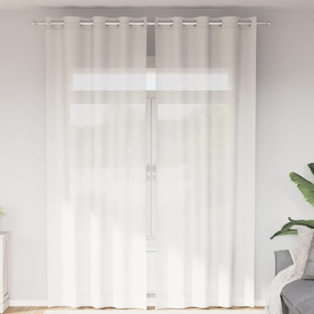 Cortinas de gasa con ojales 2 uds blanco von , Vorhänge und Gardinen - Ref: Foro24-4102153, Preis: 15,78 €, Rabatt: %