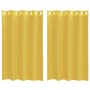 Cortinas de gasa con ojales 2 uds amarillo von , Vorhänge und Gardinen - Ref: Foro24-4102132, Preis: 14,21 €, Rabatt: %