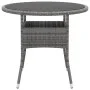 Garden dining set 3 pieces gray synthetic rattan by vidaXL, Garden sets - Ref: Foro24-3058485, Price: 235,39 €, Discount: %