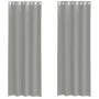 Cortinas de gasa con ojales 2 uds gris claro 140x260 cm von , Vorhänge und Gardinen - Ref: Foro24-4102111, Preis: 15,54 €, Ra...