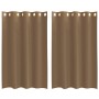 Cortinas de gasa con ojales 2 uds marrón claro by , Curtains and curtains - Ref: Foro24-4102126, Price: 14,36 €, Discount: %