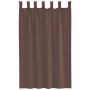 Cortinas de gasa con bolsillos para varillas 2 uds. marrón von , Vorhänge und Gardinen - Ref: Foro24-4102172, Preis: 13,30 €,...