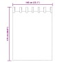 Cortinas de gasa con bolsillos para varillas 2 uds. marrón von , Vorhänge und Gardinen - Ref: Foro24-4102172, Preis: 13,30 €,...