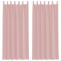Cortinas de gasa con bolsillos para varillas 2 uds. rosa von , Vorhänge und Gardinen - Ref: Foro24-4102198, Preis: 14,23 €, R...