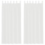 Cortinas de gasa con bolsillos para varillas 2 uds. blanco de , Cortinas y visillos - Ref: Foro24-4102243, Precio: 14,48 €, D...