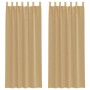 Cortinas de gasa con bolsillos para varillas 2 uds. arena von , Vorhänge und Gardinen - Ref: Foro24-4102220, Preis: 14,05 €, ...