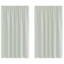 Cortinas de gasa con trabillas 2 uds gris claro 140x175 cm de , Cortinas y visillos - Ref: Foro24-4102297, Precio: 15,15 €, D...
