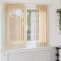 Cortinas de gasa con trabillas 2 uds arena 140x140 cm von , Vorhänge und Gardinen - Ref: Foro24-4102306, Preis: 12,84 €, Raba...
