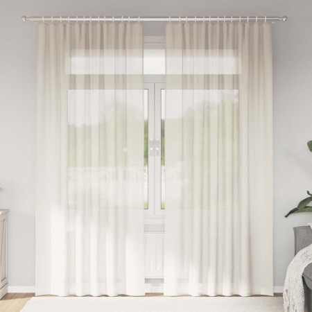 Cortinas de gasa con trabillas 2 uds. crema von , Vorhänge und Gardinen - Ref: Foro24-4102269, Preis: 15,25 €, Rabatt: %