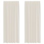 Cortinas de gasa con trabillas 2 uds. crema von , Vorhänge und Gardinen - Ref: Foro24-4102269, Preis: 15,25 €, Rabatt: %