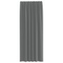 Cortinas de gasa con trabillas 2 uds gris oscuro 140x245 cm von , Vorhänge und Gardinen - Ref: Foro24-4102274, Preis: 15,15 €...