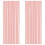 Cortinas de gasa con trabillas 2 uds rosa 140x225 cm von , Vorhänge und Gardinen - Ref: Foro24-4102288, Preis: 17,27 €, Rabat...