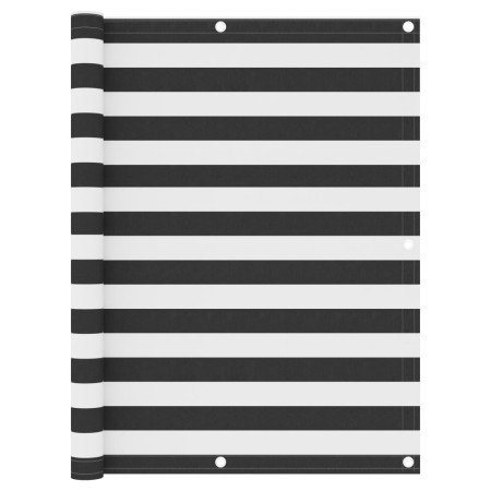 Toldo para balcón tela oxford gris antracita y blanco 120x400cm en Sombrillas | Comprar online en Foro24