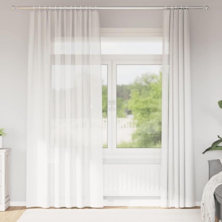 Cortinas de gasa con trabillas 2 uds. color blanco 140x225 cm von , Vorhänge und Gardinen - Ref: Foro24-4102333, Preis: 14,93...