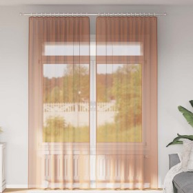 Cortinas de gasa con trabillas 2 uds terracota 140x260 cm von , Vorhänge und Gardinen - Ref: Foro24-4102325, Preis: 15,49 €, ...