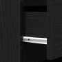 Mesilla de noche con 3 cajones color negro 39x35x65 cm von , Nachttische - Ref: Foro24-861339, Preis: 62,65 €, Rabatt: %