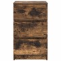 Mesilla de noche con 3 cajones roble ahumado 39x35x65 cm de , Mesitas de noche - Ref: Foro24-861345, Precio: 61,76 €, Descuen...