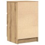 Mesilla de noche con 3 cajones roble artesanal 39x35x65 cm by , Nightstands - Ref: Foro24-861353, Price: 63,91 €, Discount: %