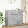Aparador con cajón gris hormigón 80x34x76 cm madera ingeniería by , Sideboards - Ref: Foro24-861538, Price: 86,44 €, Discount: %