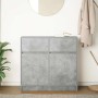 Aparador con cajón gris hormigón 80x34x76 cm madera ingeniería by , Sideboards - Ref: Foro24-861538, Price: 86,44 €, Discount: %