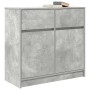 Aparador con cajón gris hormigón 80x34x76 cm madera ingeniería by , Sideboards - Ref: Foro24-861538, Price: 86,44 €, Discount: %