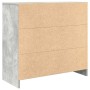 Aparador con cajón gris hormigón 80x34x76 cm madera ingeniería by , Sideboards - Ref: Foro24-861538, Price: 86,44 €, Discount: %