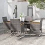 5-piece synthetic rattan garden dining set in gray color. by vidaXL, Garden sets - Ref: Foro24-3058495, Price: 377,76 €, Disc...