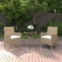 Juego de comedor para jardín de 3 piezas ratán sintético beige by vidaXL, Garden sets - Ref: Foro24-3058460, Price: 188,68 €,...