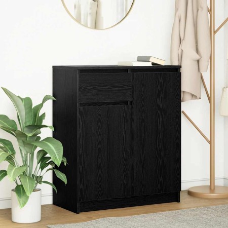 Aparador con cajón roble negro 71x35x84 cm madera de ingeniería von , Sideboards - Ref: Foro24-861590, Preis: 92,73 €, Rabatt: %