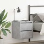 Mesillas de noche de pared 2 uds gris hormigón 38x34x40 cm von , Nachttische - Ref: Foro24-861254, Preis: 78,11 €, Rabatt: %