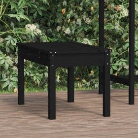 Banco de jardín madera maciza pino negro 80x44x45 cm de vidaXL, Bancos de jardín - Ref: Foro24-824001, Precio: 60,20 €, Descu...