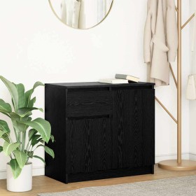 Aparador con cajón roble negro 71x35x65 cm madera de ingeniería von , Sideboards - Ref: Foro24-861599, Preis: 79,73 €, Rabatt: %