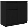 Aparador con cajón roble negro 71x35x65 cm madera de ingeniería by , Sideboards - Ref: Foro24-861599, Price: 79,73 €, Discoun...