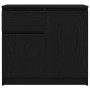 Aparador con cajón roble negro 71x35x65 cm madera de ingeniería by , Sideboards - Ref: Foro24-861599, Price: 79,73 €, Discoun...
