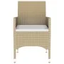 Juego de comedor para jardín de 3 piezas ratán sintético beige by vidaXL, Garden sets - Ref: Foro24-3058460, Price: 188,68 €,...