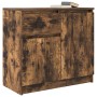 Aparador con cajón roble ahumado 71x35x65 cm madera ingeniería by , Sideboards - Ref: Foro24-861602, Price: 75,06 €, Discount: %