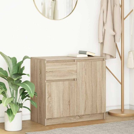 Aparador con cajón roble Sonoma 71x35x65 cm madera ingeniería von , Sideboards - Ref: Foro24-861600, Preis: 75,50 €, Rabatt: %