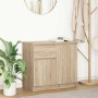 Aparador con cajón roble Sonoma 71x35x65 cm madera ingeniería von , Sideboards - Ref: Foro24-861600, Preis: 75,50 €, Rabatt: %